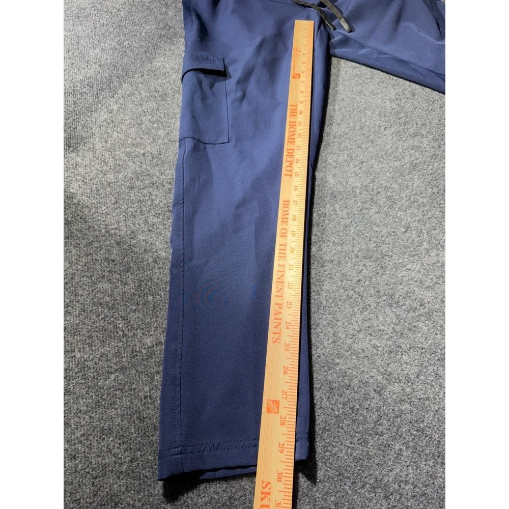Leg3nd Discovery Mens Cargo Jogger Pants Navy Blue Elastic Waist Stretch Size M